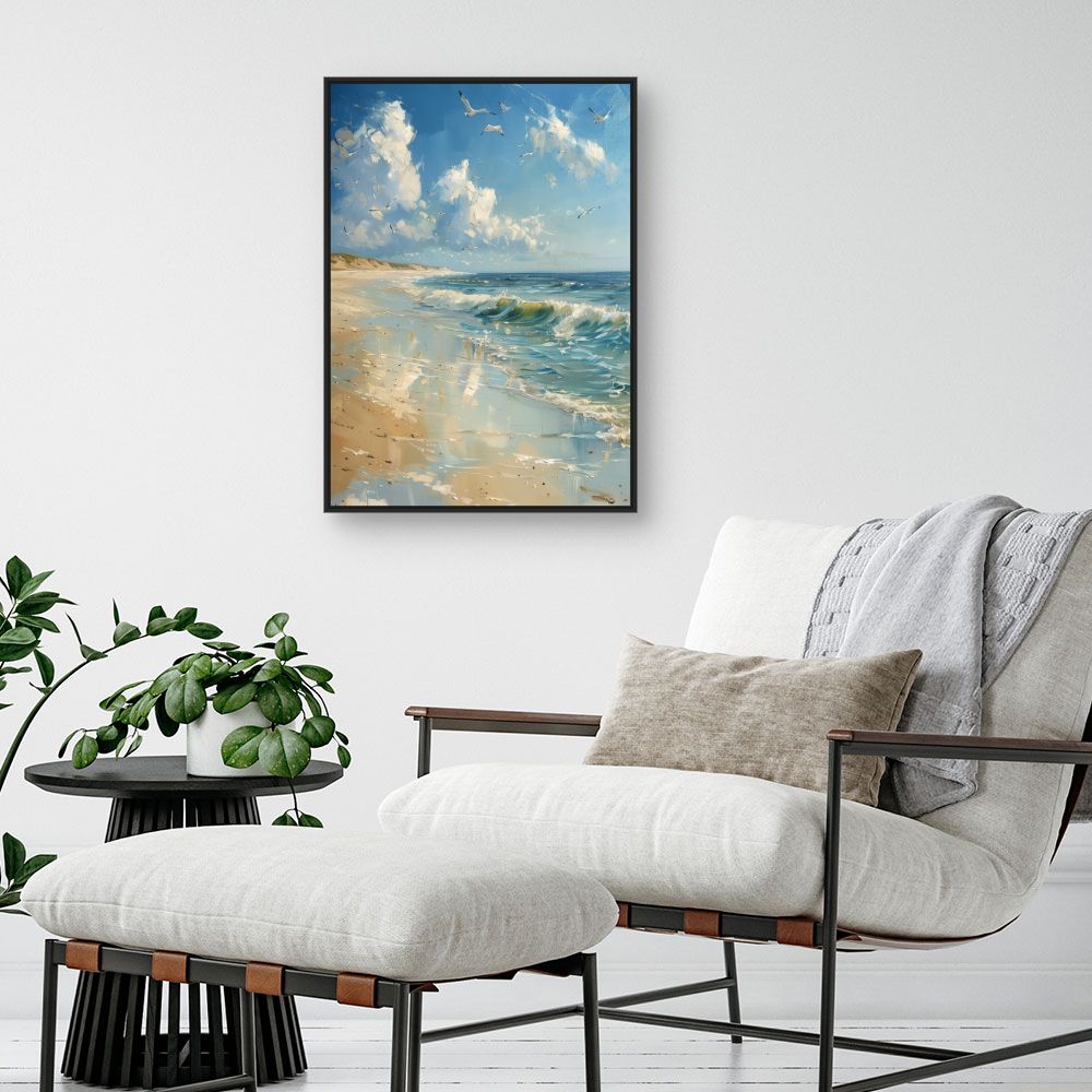 Toile "Plage paisible"