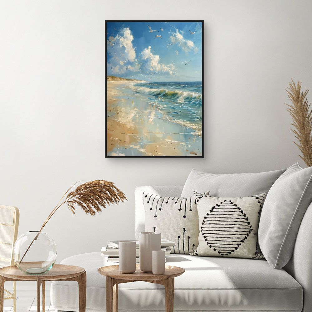 Toile "Plage paisible"