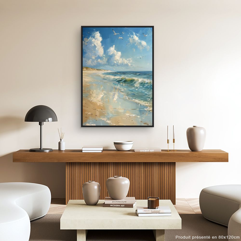 Toile "Plage paisible"
