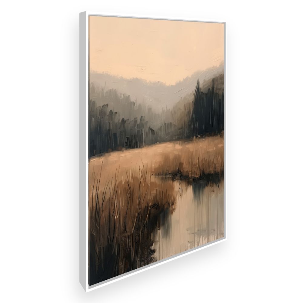 Toile Paysage brumeux – toile cadre blanc (slide 2)