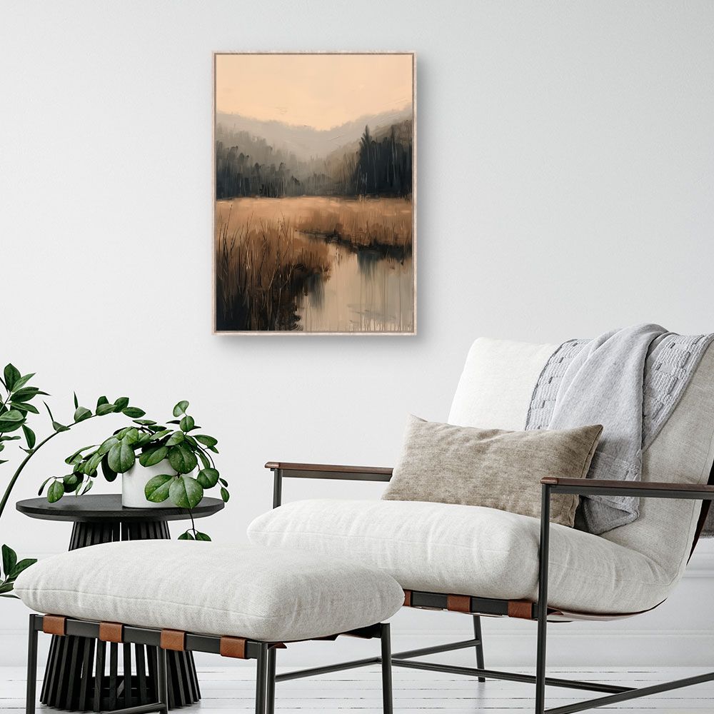 Toile "Paysage brumeux"