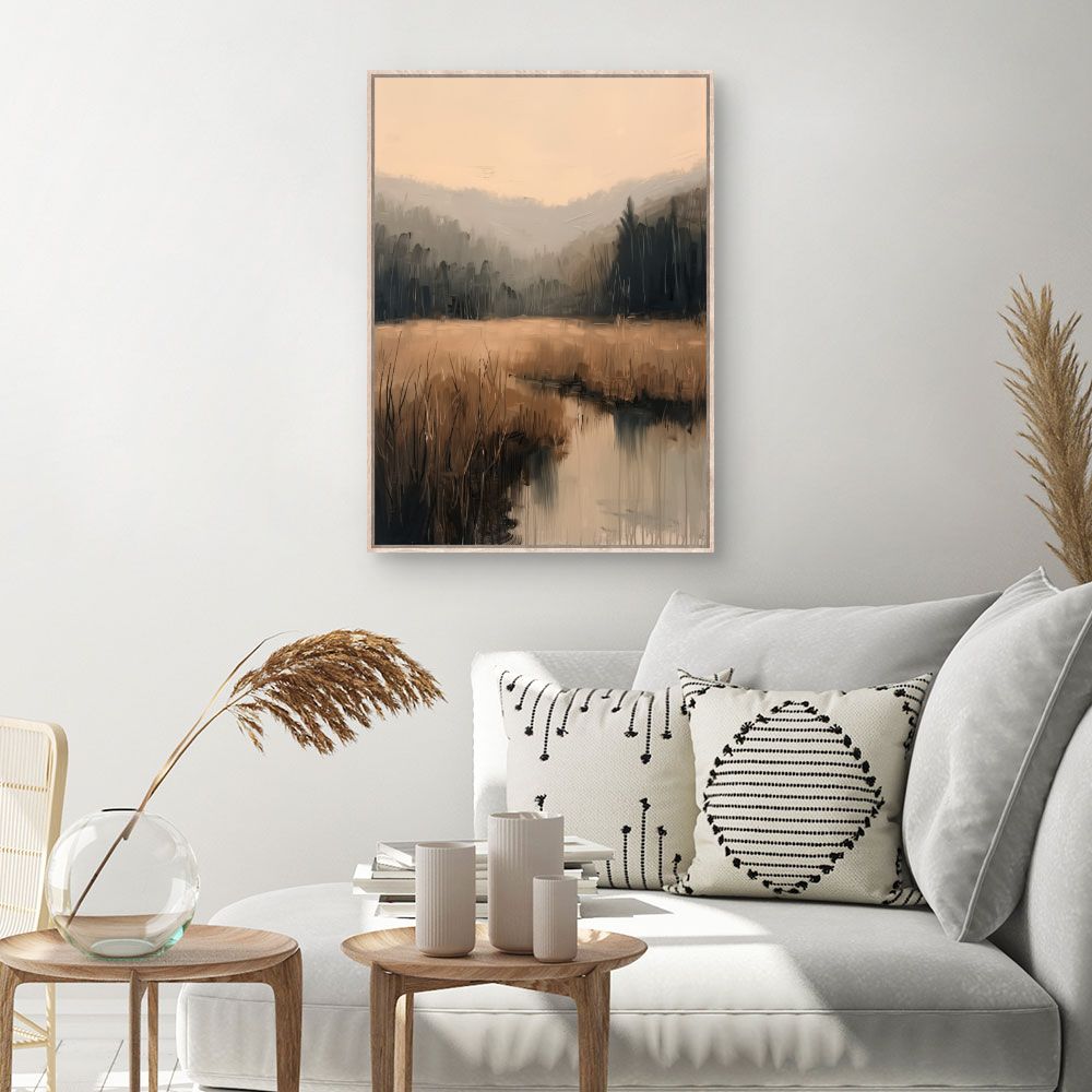 Toile Paysage brumeux – toile cadre naturel (slide 1, 60×90)