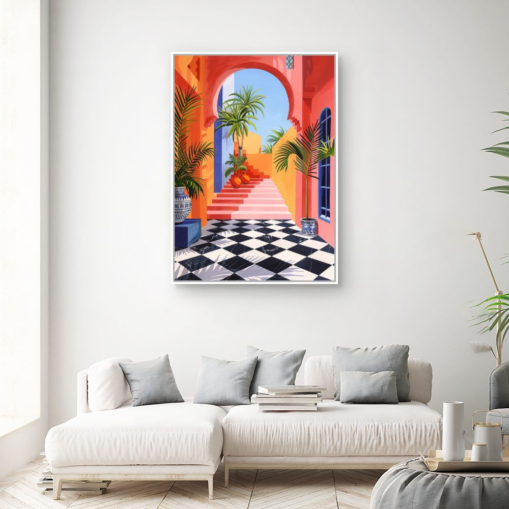 Toile "Évasion tropicale vibrante"