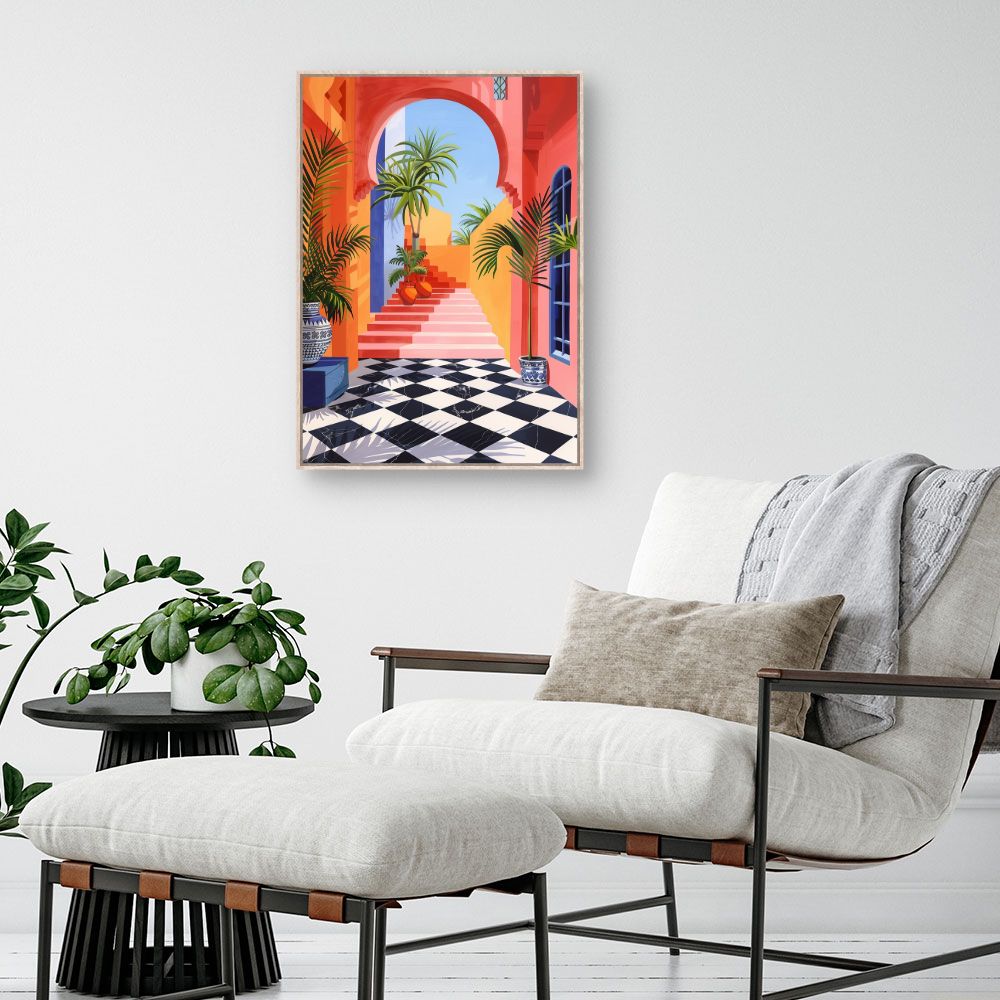 Toile "Évasion tropicale vibrante"