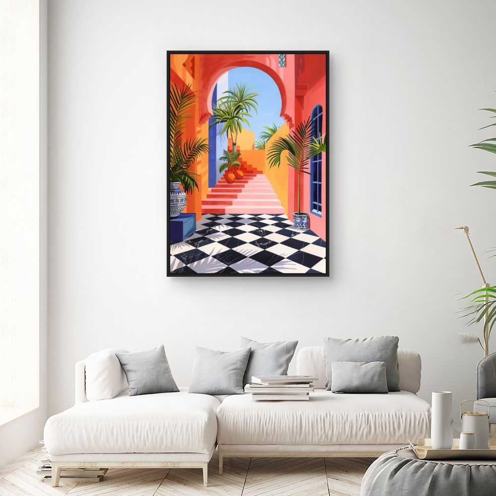 Toile "Évasion tropicale vibrante"