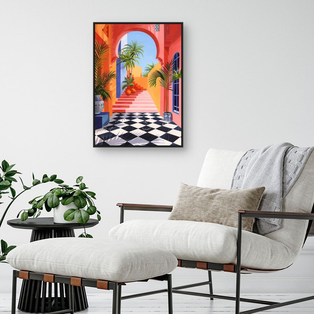 Toile "Évasion tropicale vibrante"