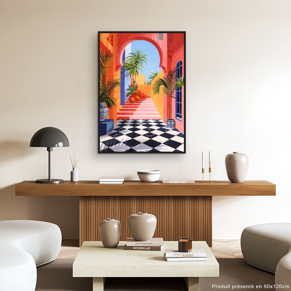 Toile "Évasion tropicale vibrante"