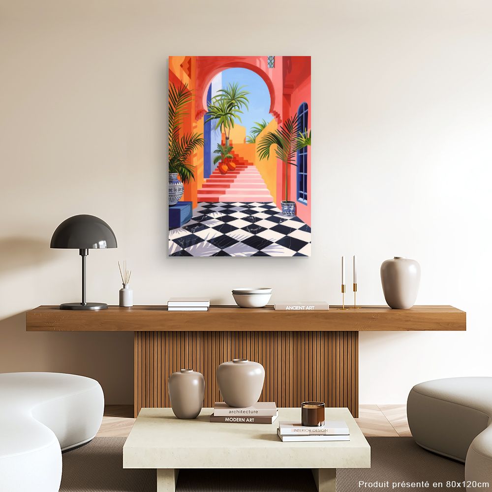 Toile "Évasion tropicale vibrante"