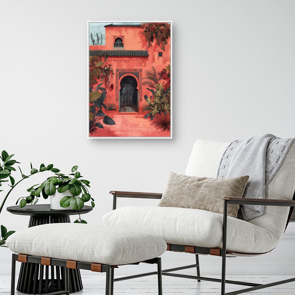 Toile "Entrée exotique vibrante"