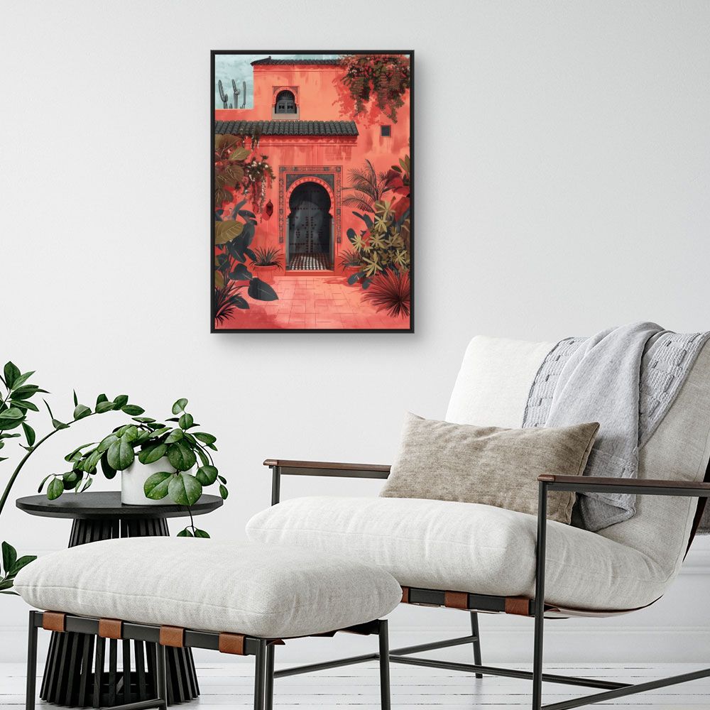 Toile "Entrée exotique vibrante"