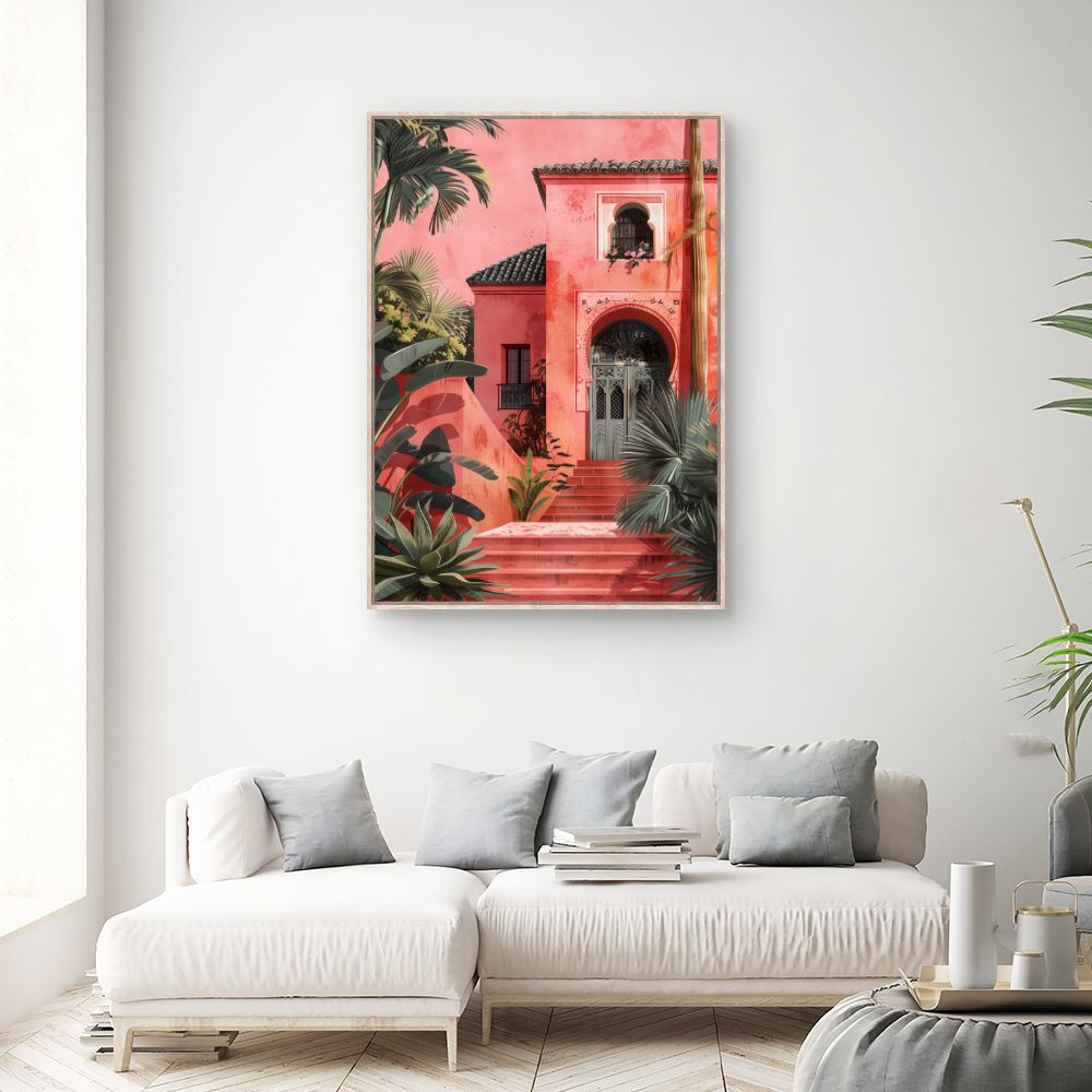 Toile "Villa tropicale exotique"