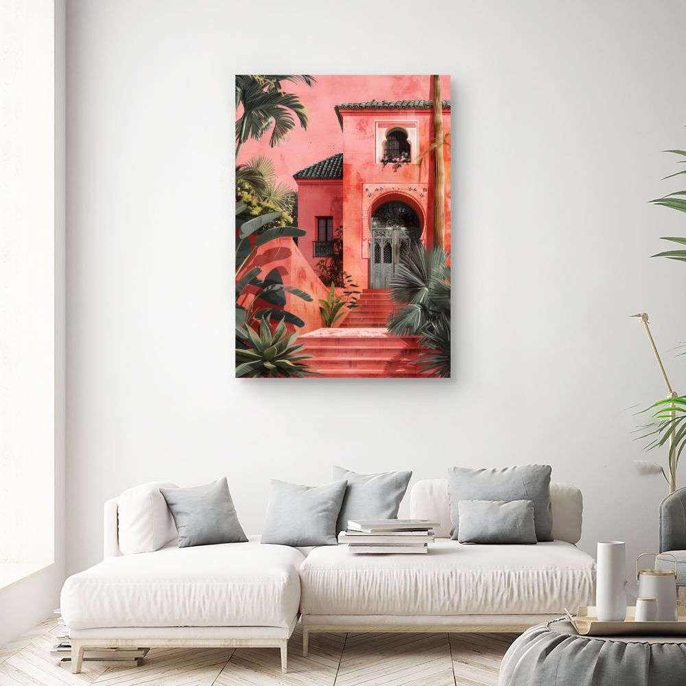Toile "Villa tropicale exotique"