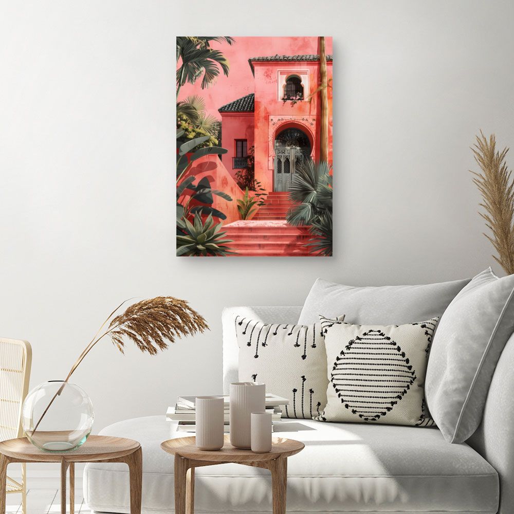Toile "Villa tropicale exotique"