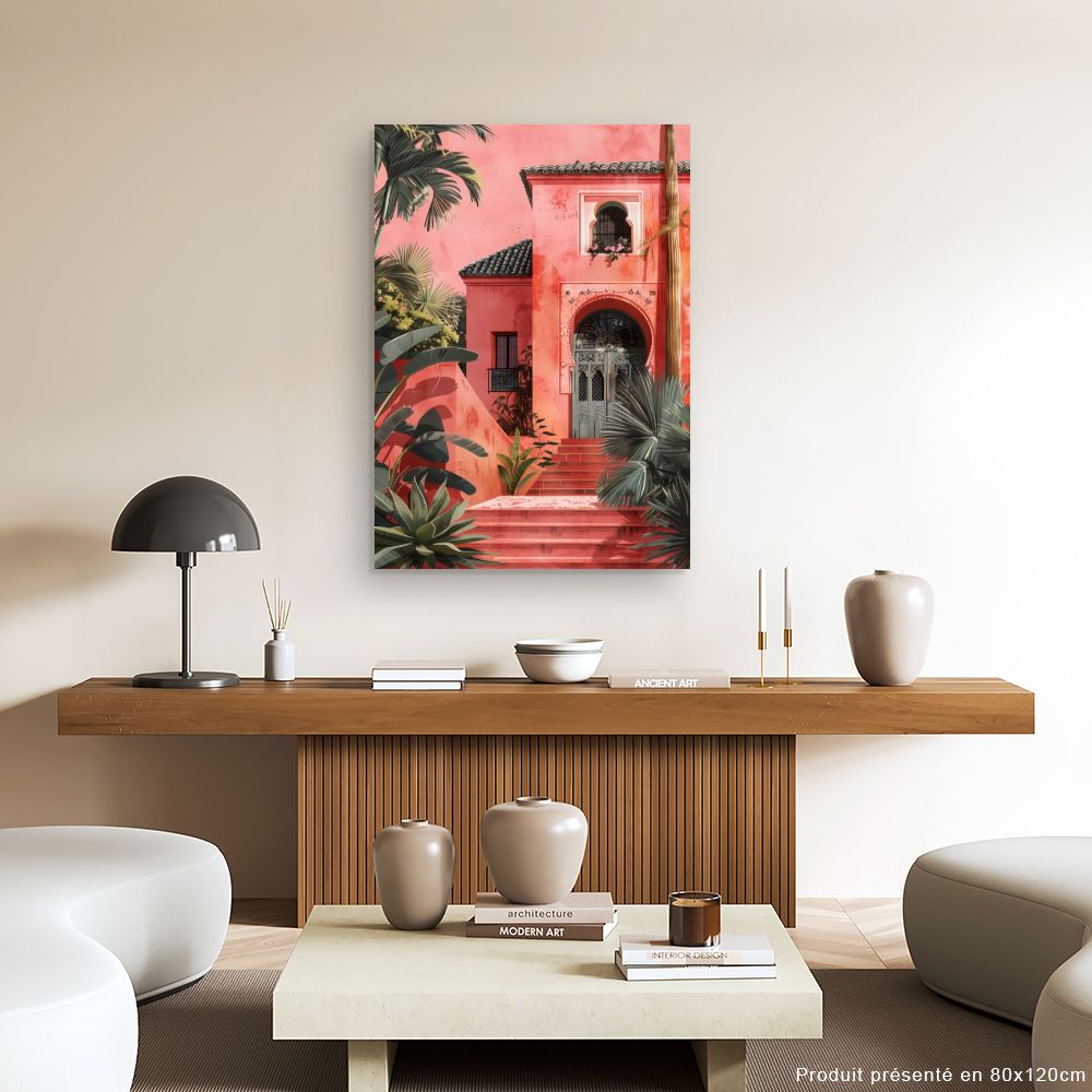 Toile "Villa tropicale exotique"