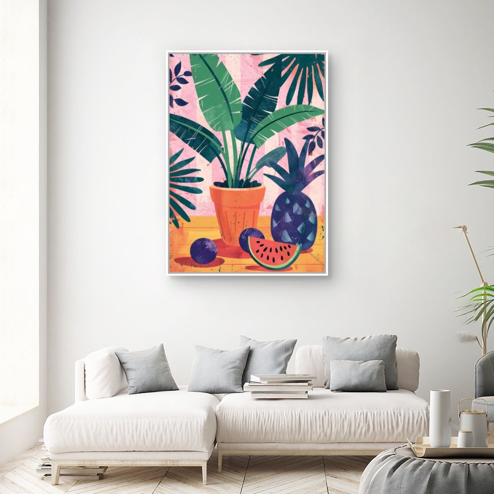 Toile "Tropical et vibrant"