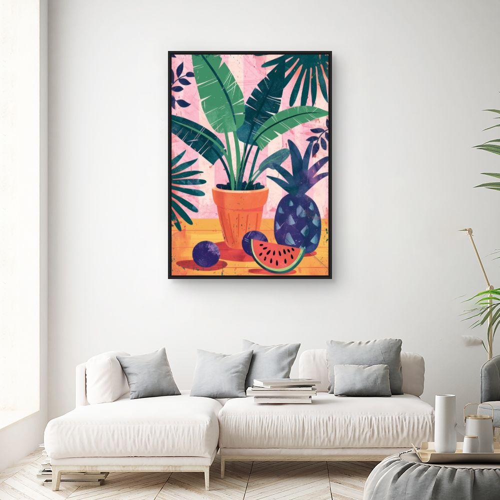 Toile "Tropical et vibrant"