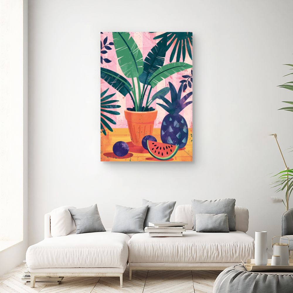 Toile "Tropical et vibrant"