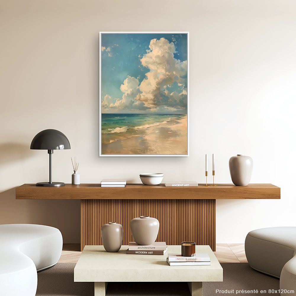 Toile "Plage sereine"