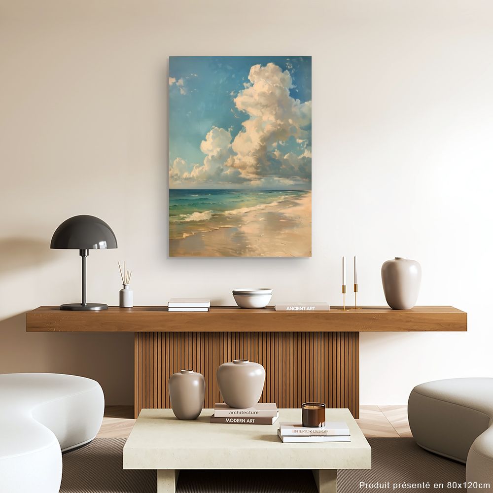 Toile "Plage sereine"