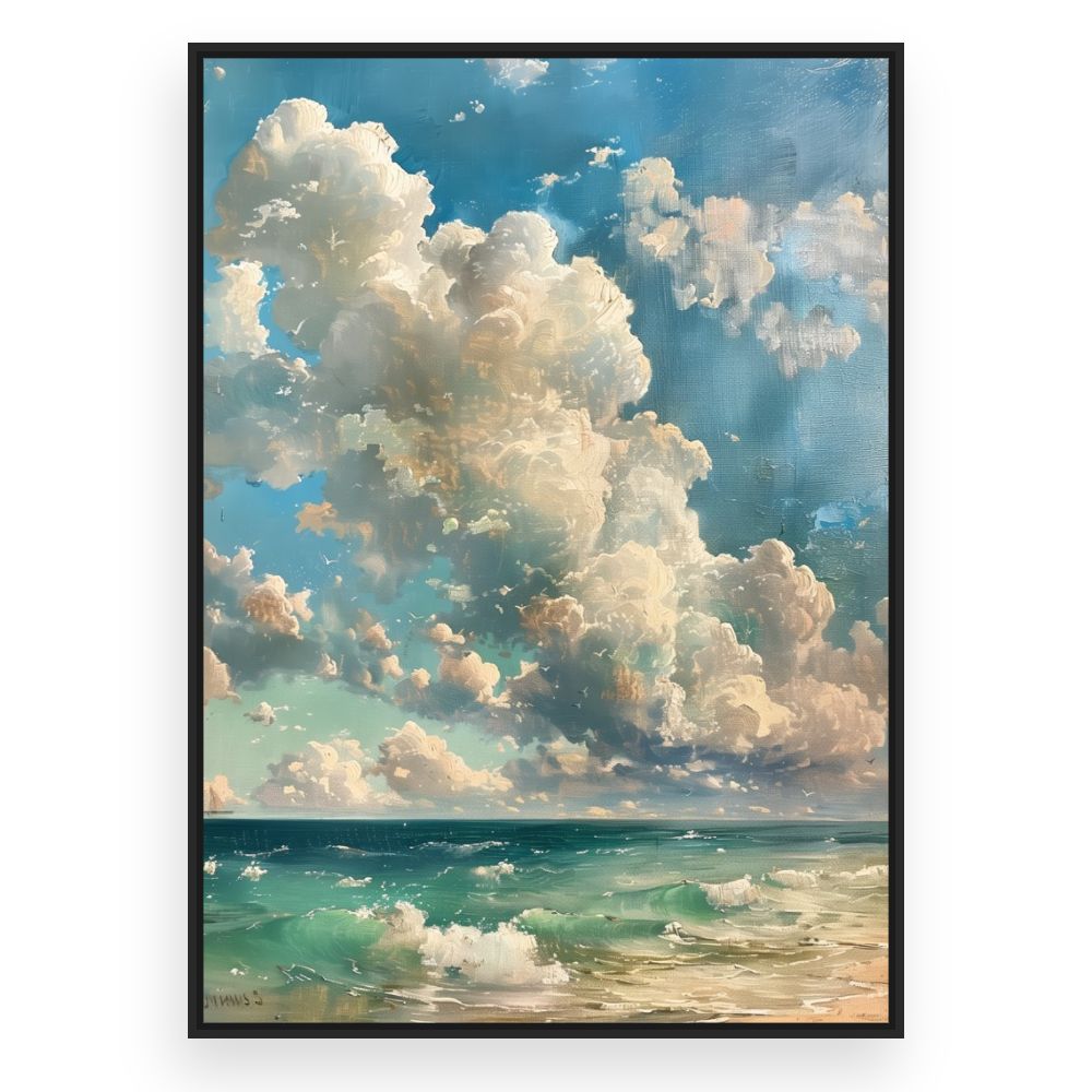 Toile Nuages majestueux – toile cadre noir (slide 3)