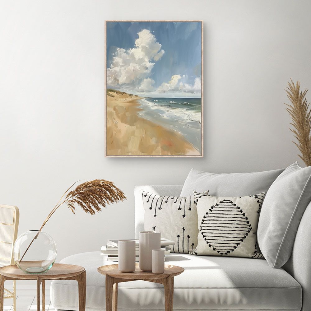 Toile Plage sereine – toile cadre naturel (slide 1, 60×90)