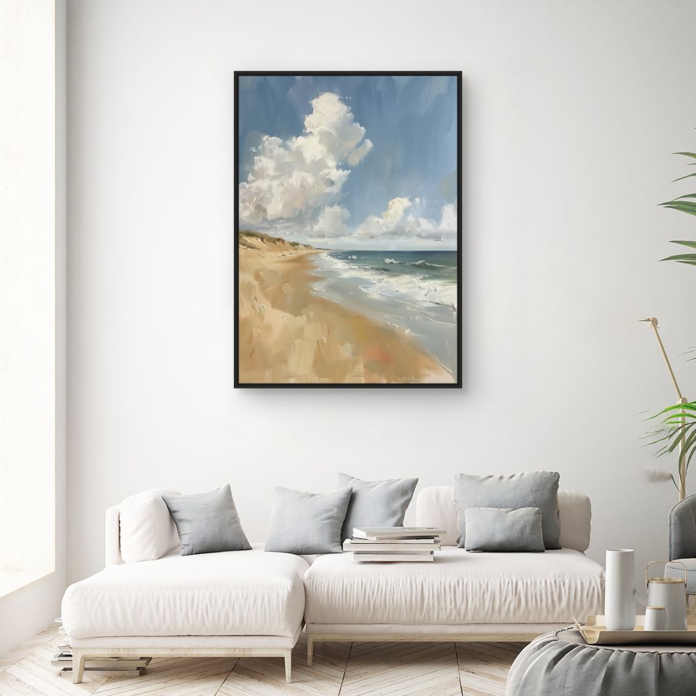 Toile "Plage sereine"