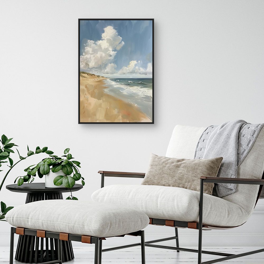 Toile "Plage sereine"