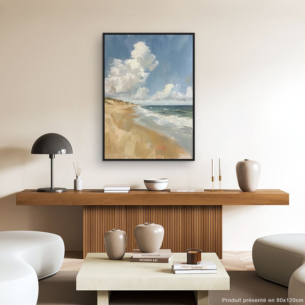 Toile "Plage sereine"