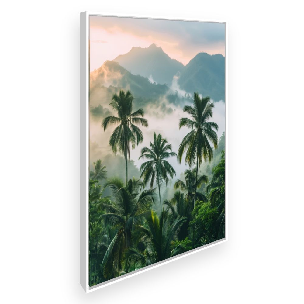 Toile Évasion tropicale – toile cadre blanc (slide 2)