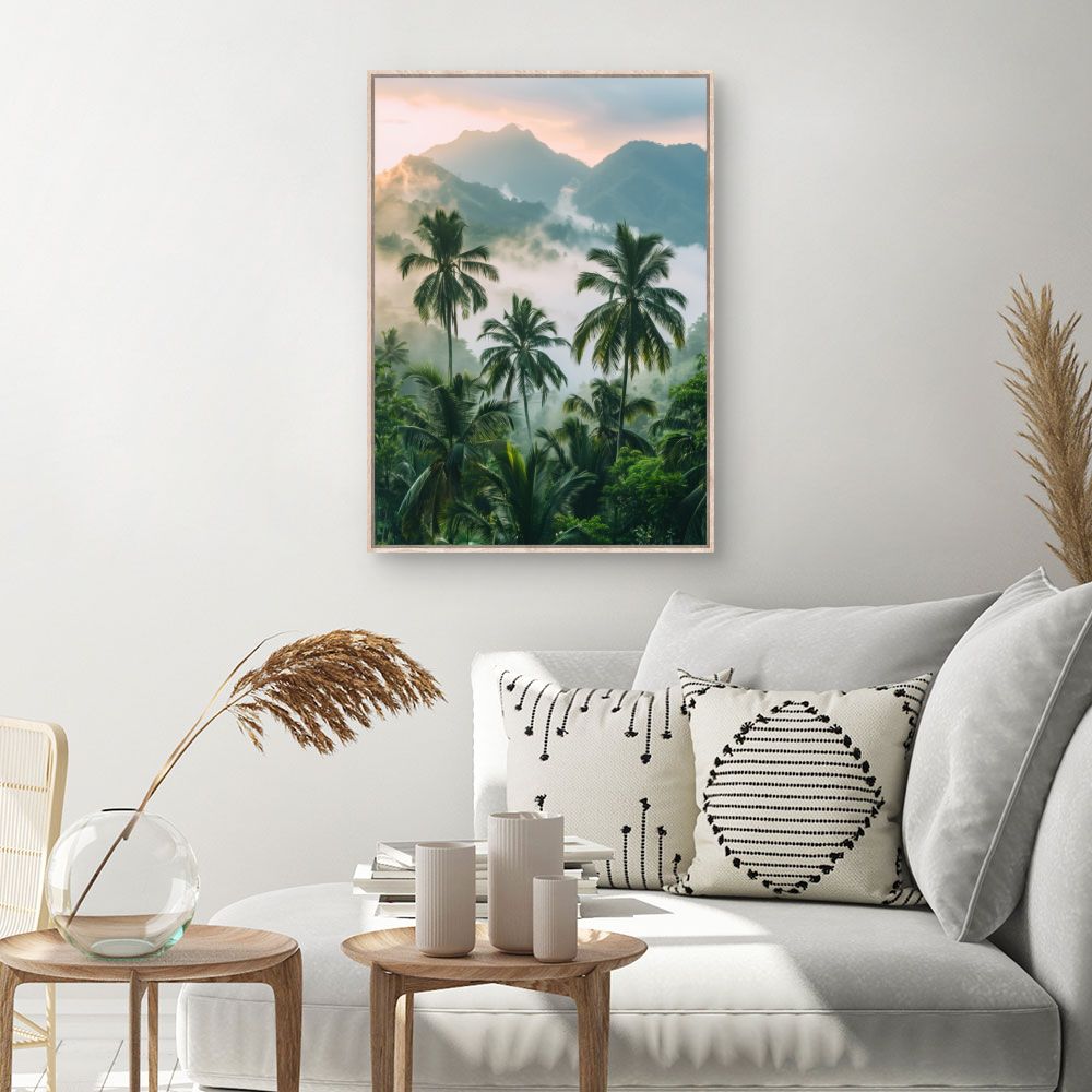 Toile Évasion tropicale – toile cadre naturel (slide 1, 60×90)