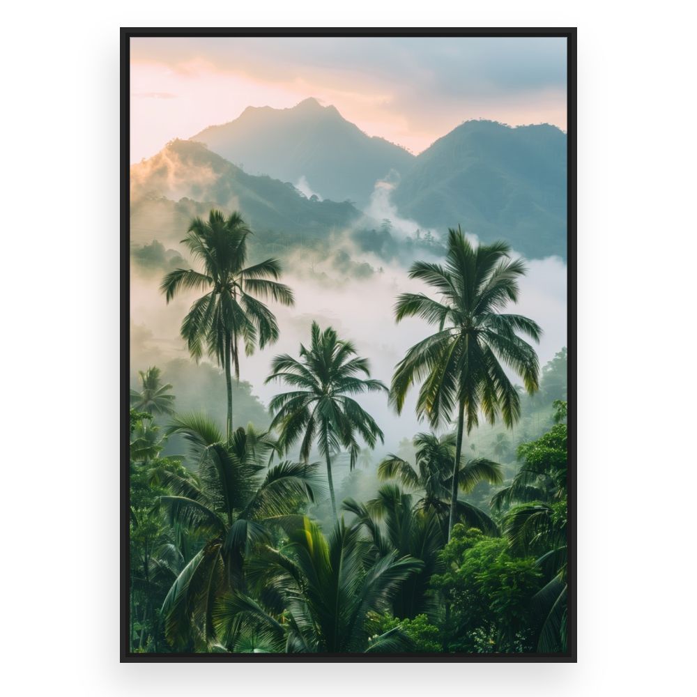 Toile Évasion tropicale – toile cadre noir (slide 3)
