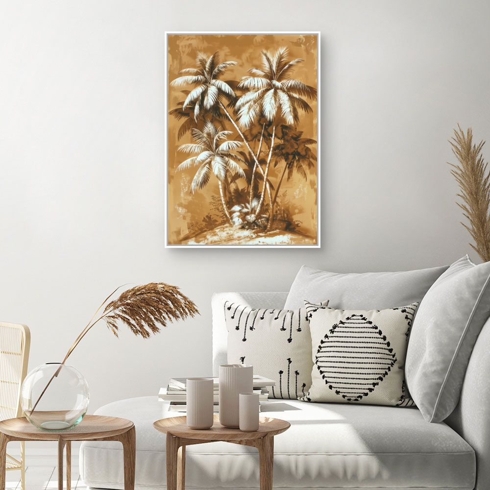 Toile "Palmiers exotiques"