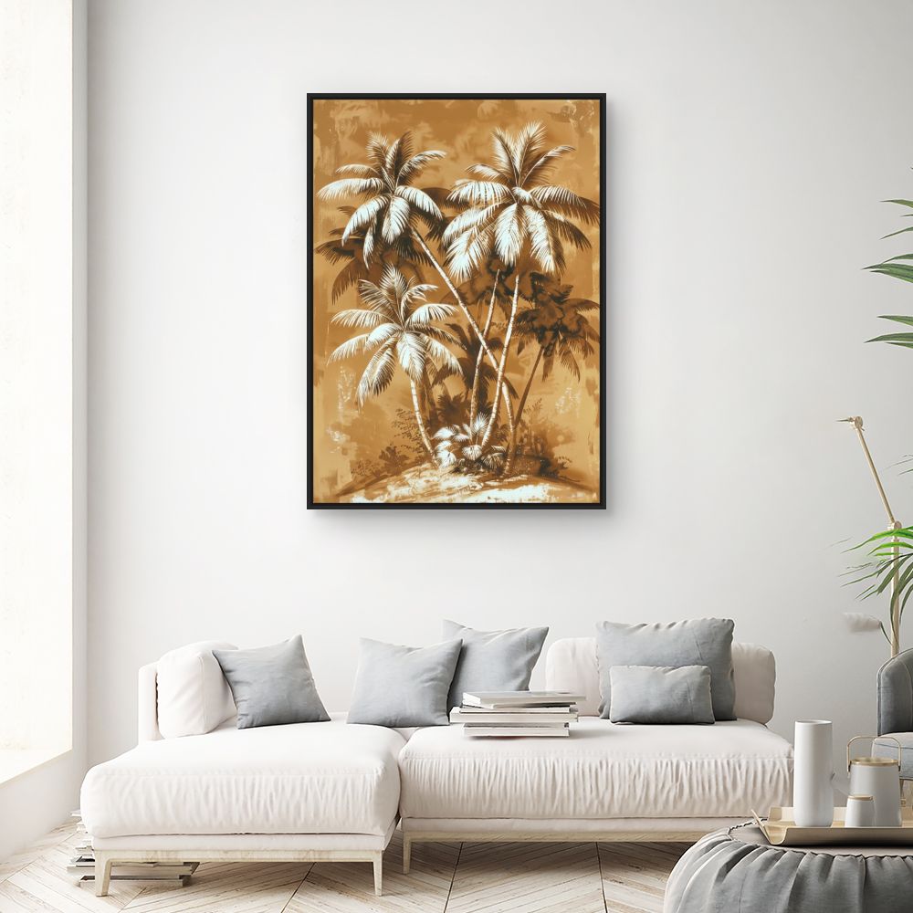 Toile "Palmiers exotiques"