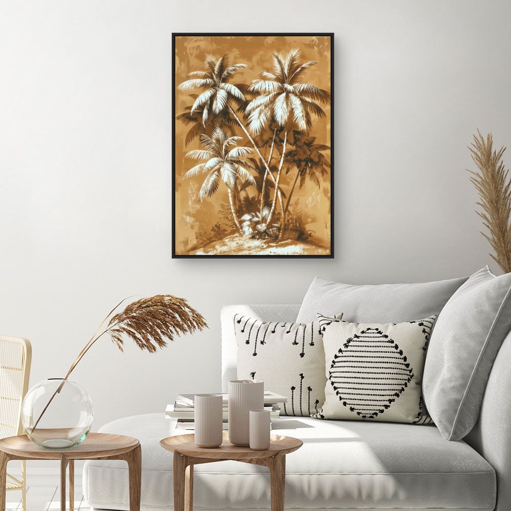Toile "Palmiers exotiques"