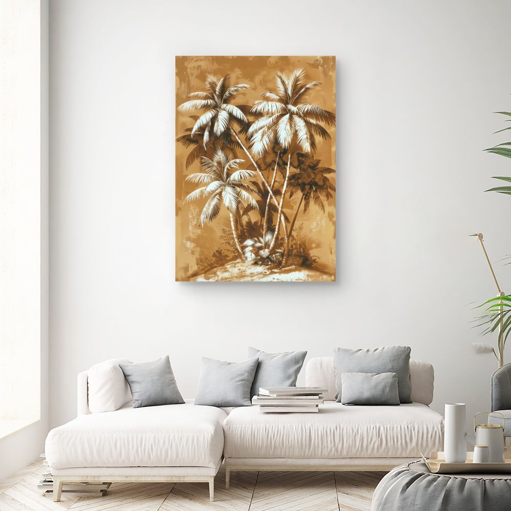 Toile "Palmiers exotiques"