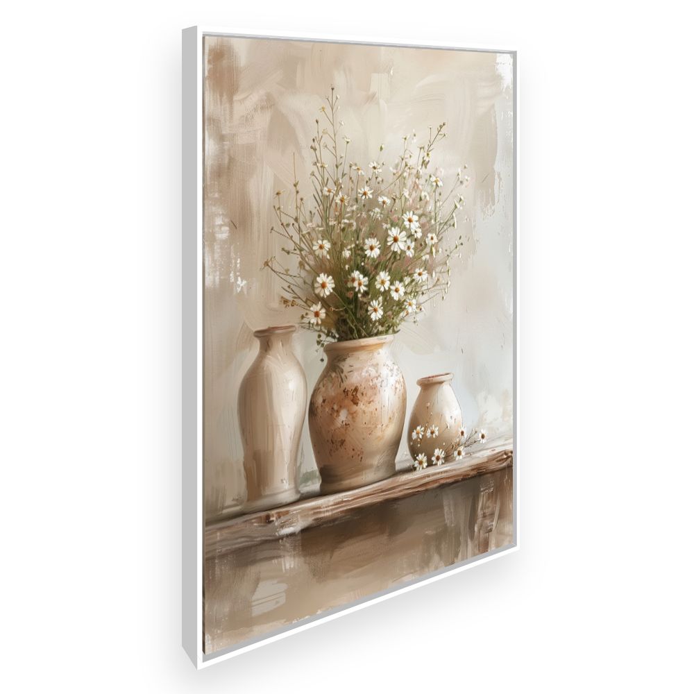 Toile Jolie nature morte – toile cadre blanc (slide 2)