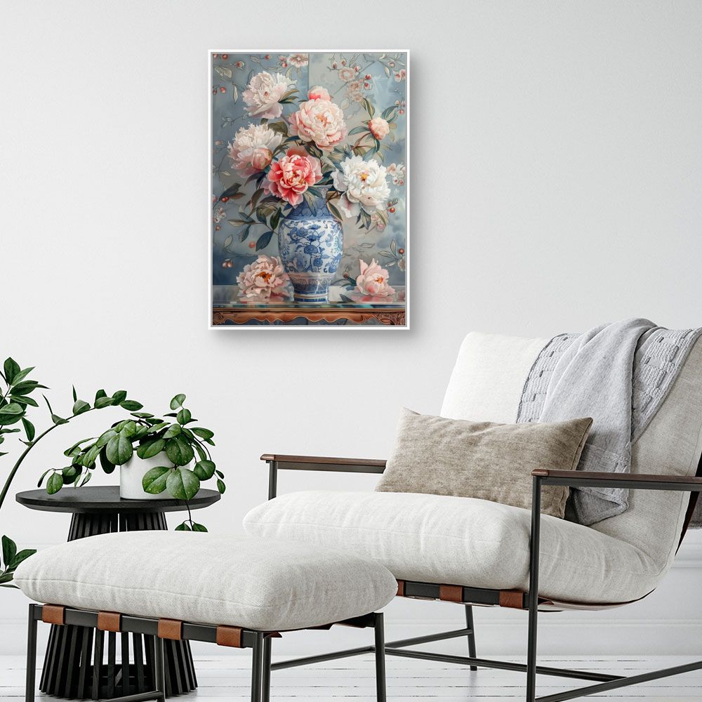 Toile "Fleurs élégantes"