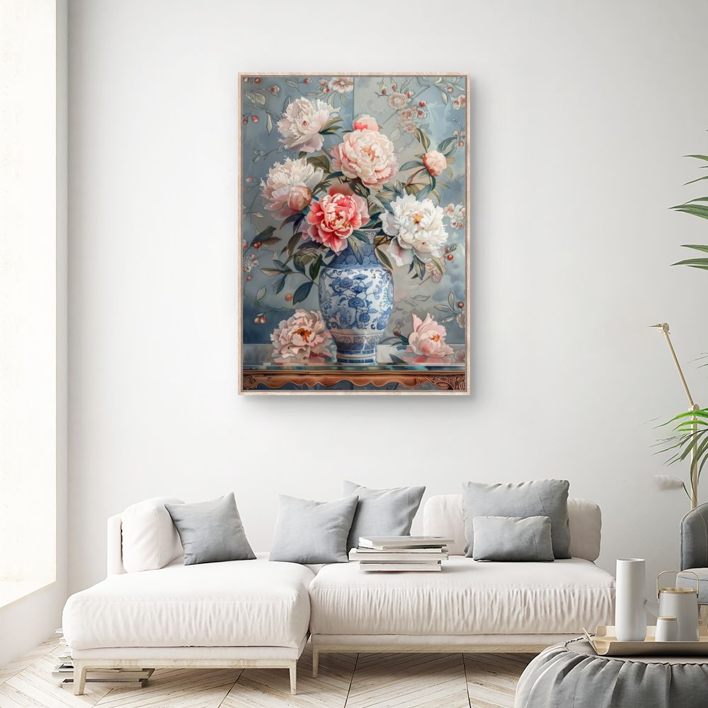 Toile "Fleurs élégantes"