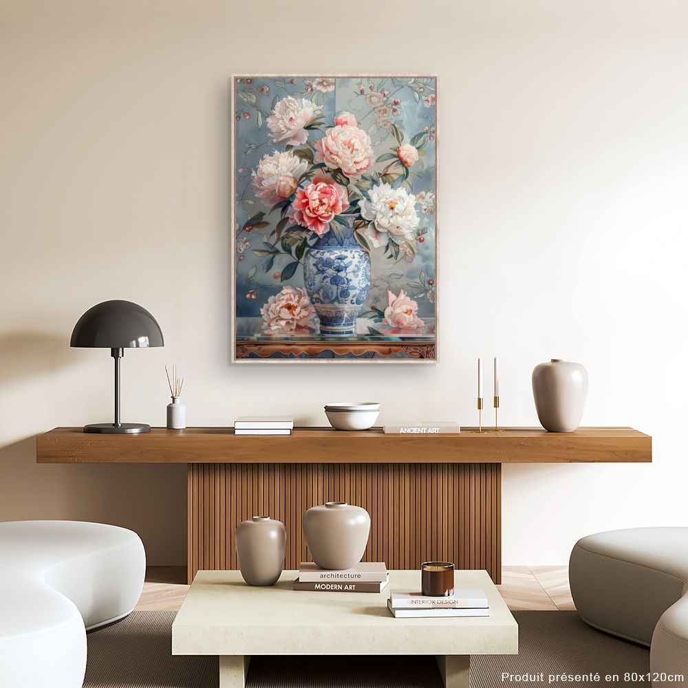 Toile "Fleurs élégantes"
