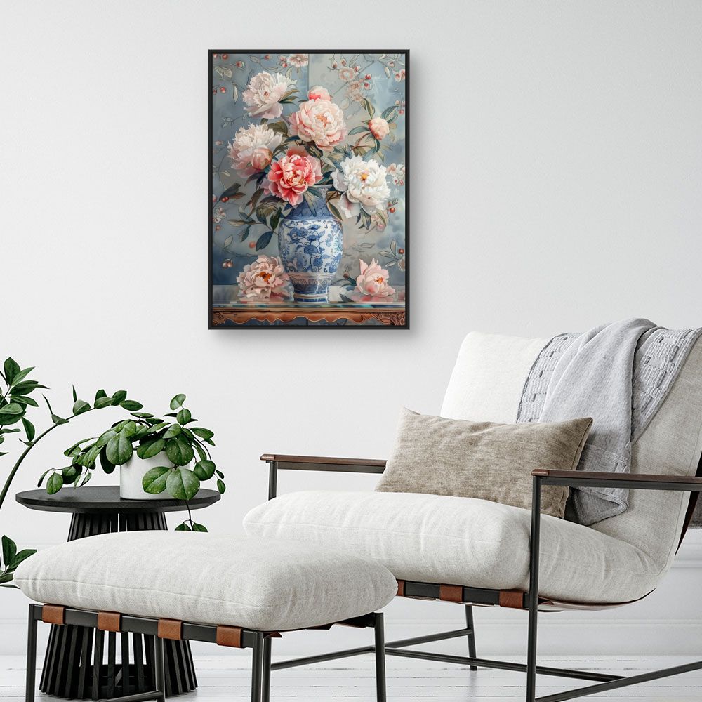Toile "Fleurs élégantes"