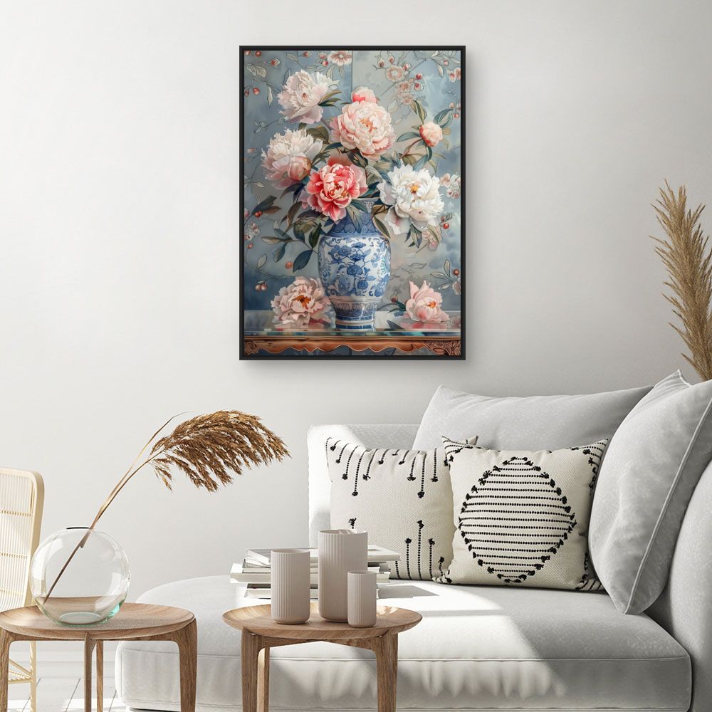 Toile "Fleurs élégantes"