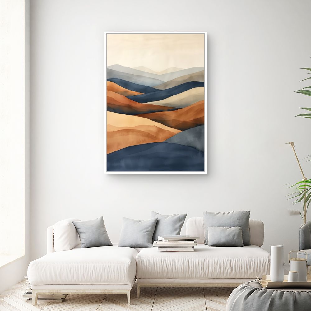 Toile "Paysage ondulant"