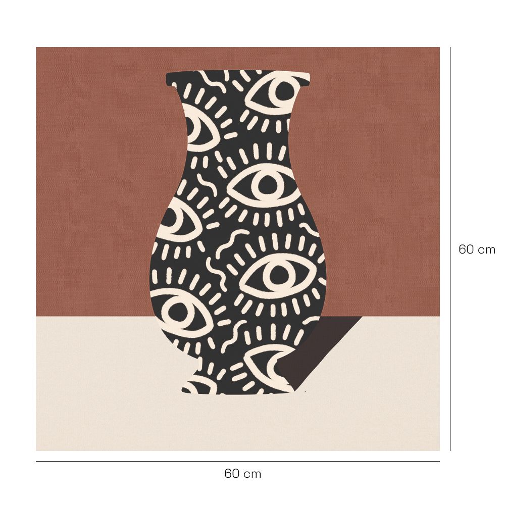 Crédence en aluminium n°13 / Vase yeux artistiques