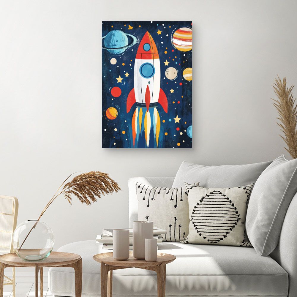 Tableau 'Fusée étoilée'