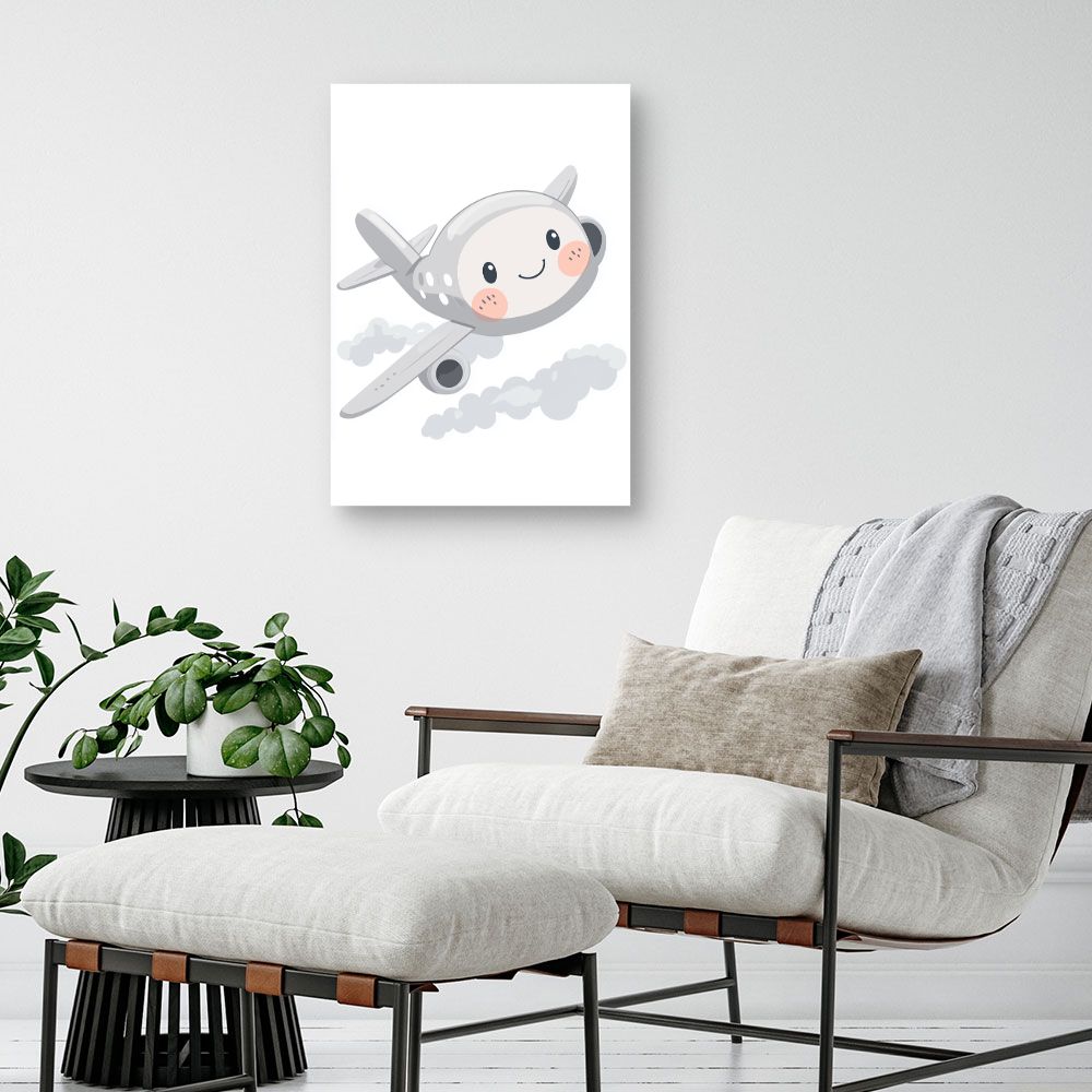 Tableau 'Adorable avion souriant'