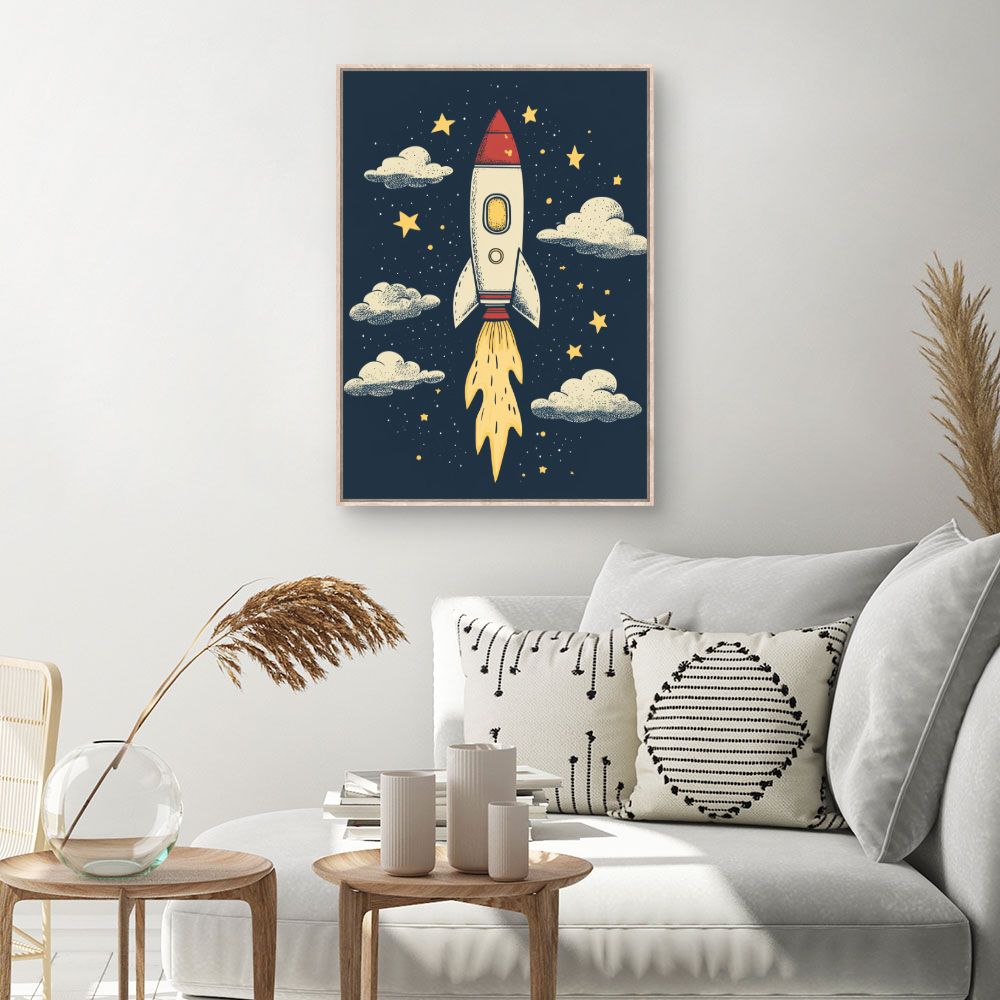 Tableau 'Fusée céleste'