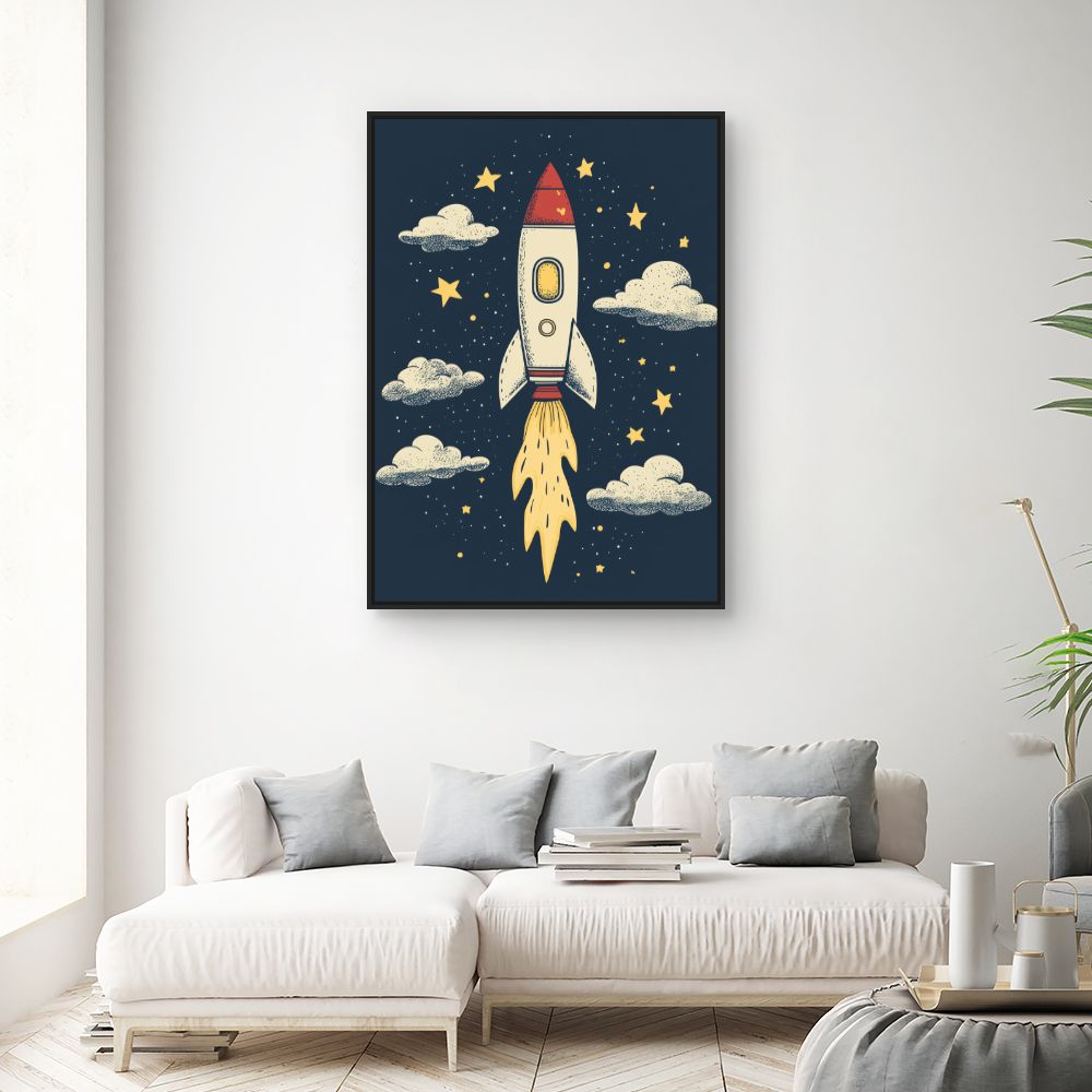 Tableau 'Fusée céleste'