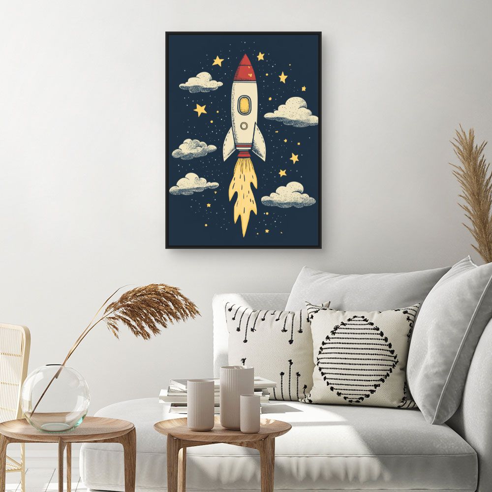 Tableau 'Fusée céleste'