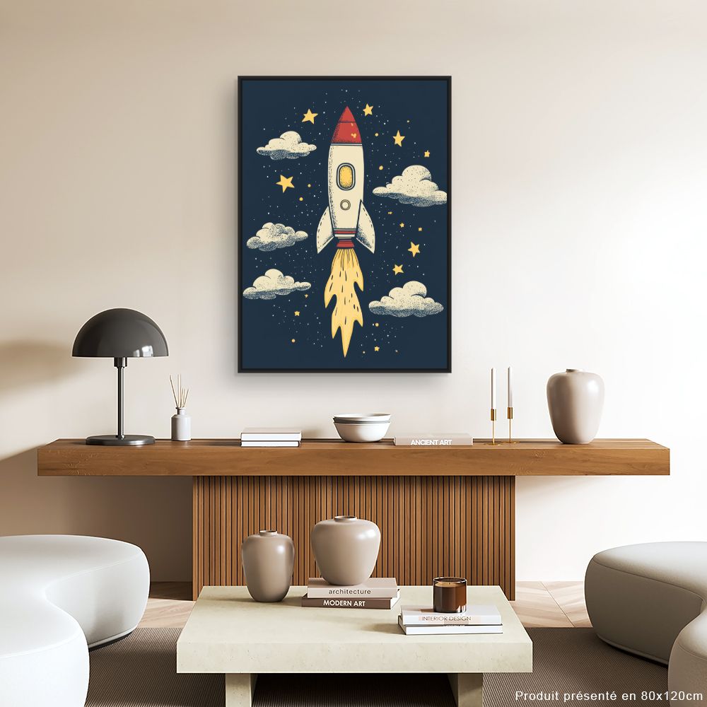 Tableau 'Fusée céleste'