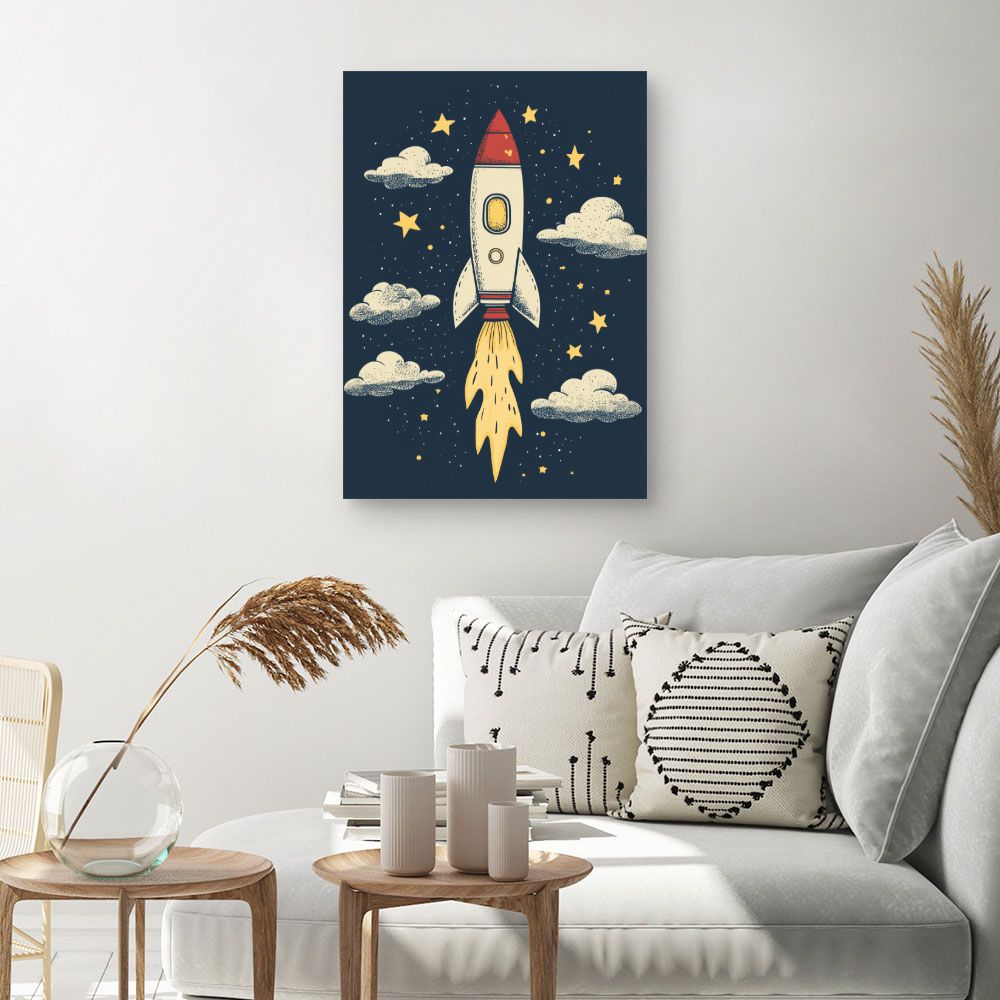 Tableau 'Fusée céleste'